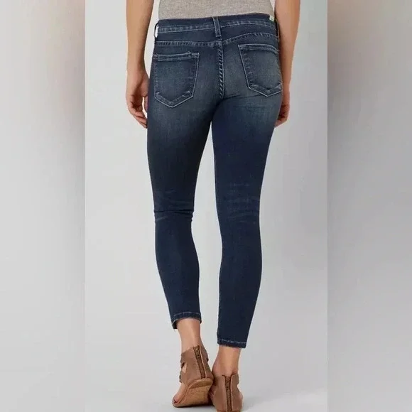 Kancan Low Rise Skinny Stretch Cropped Jean zipper ankle size 27 - Picture 2 of 11